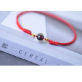 Shangjie OEM Garnet Transfert Beads Corde rouge cheville tressée Beach 2021 Chevins d&#39;été